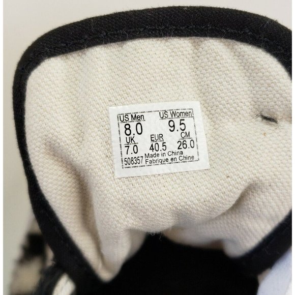 Vans Old Skool (Sherpa) Checker Black Faux Fur Shoes Women's Size 9.5 - Picture 10 of 10